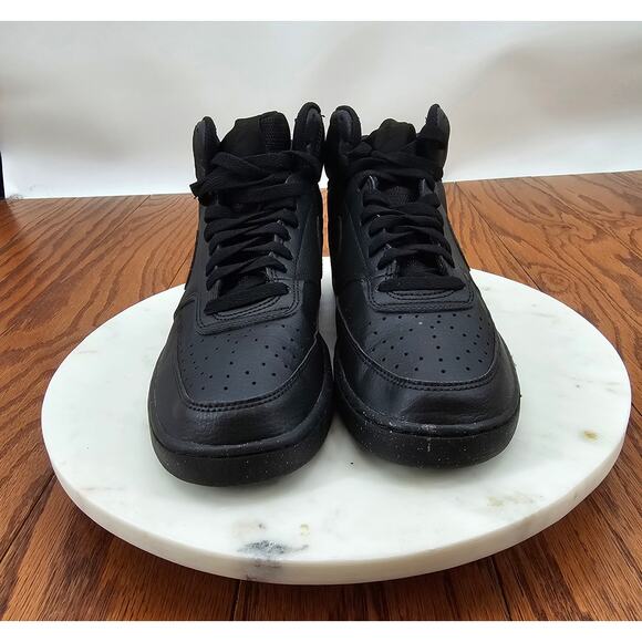 Nike 
Court Version Mid NN Basketball Sneakers in Triple Black main image 8